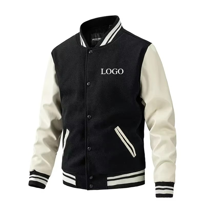 Quality Winter Clothing Bomber Jacket - Зимняя мужская бейсбольная куртка с логотипом