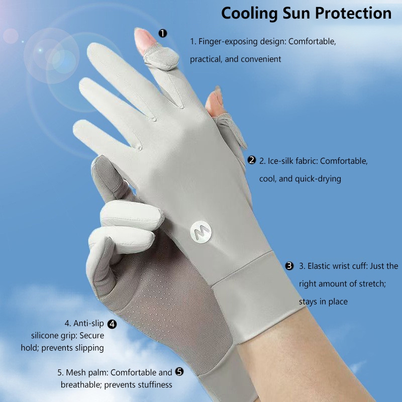 Солнцезащитные дышащие перчатк – обзор и цена Knit Glove Touch Screen