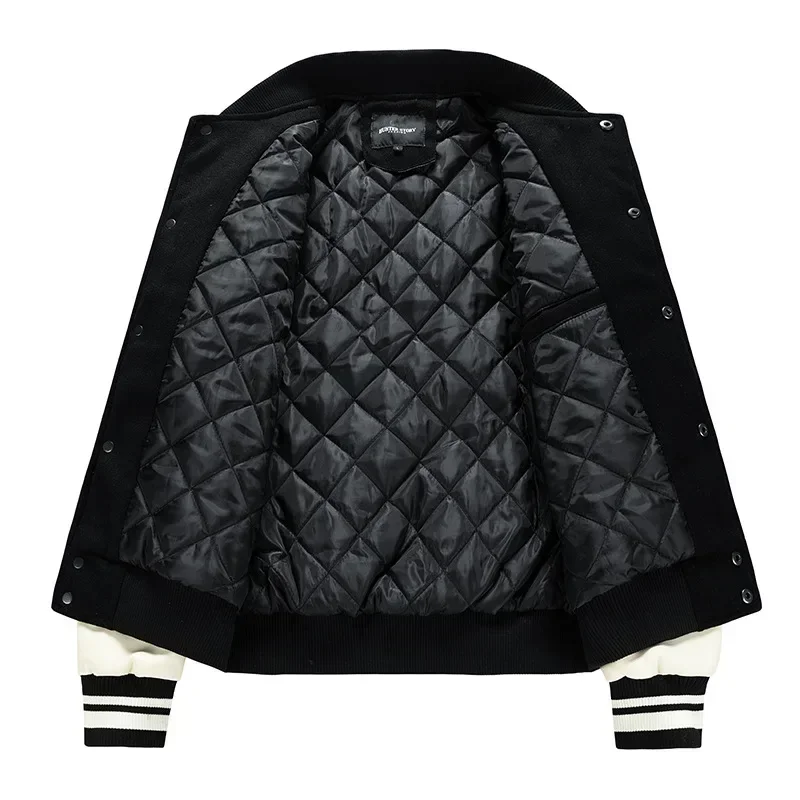 Зимняя мужская бейсбольная кур – обзор и цена Quality Winter Clothing Bomber Jacket