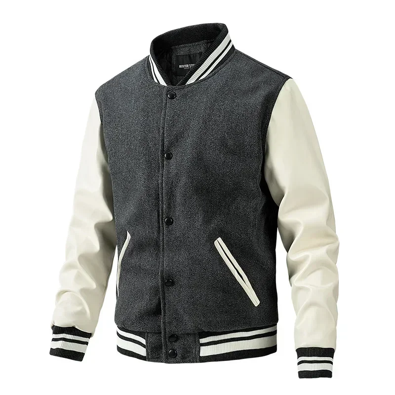Зимняя мужская бейсбольная кур – обзор и цена Quality Winter Clothing Bomber Jacket