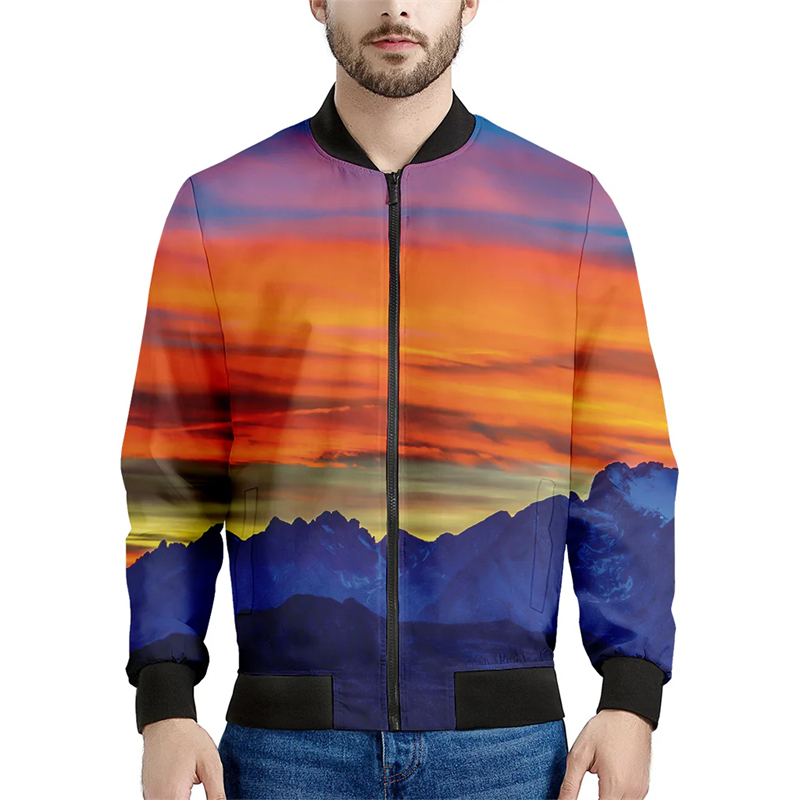 Куртка-бомбер с 3D-принтом для – обзор и цена Quality Winter Clothing Bomber Jacket