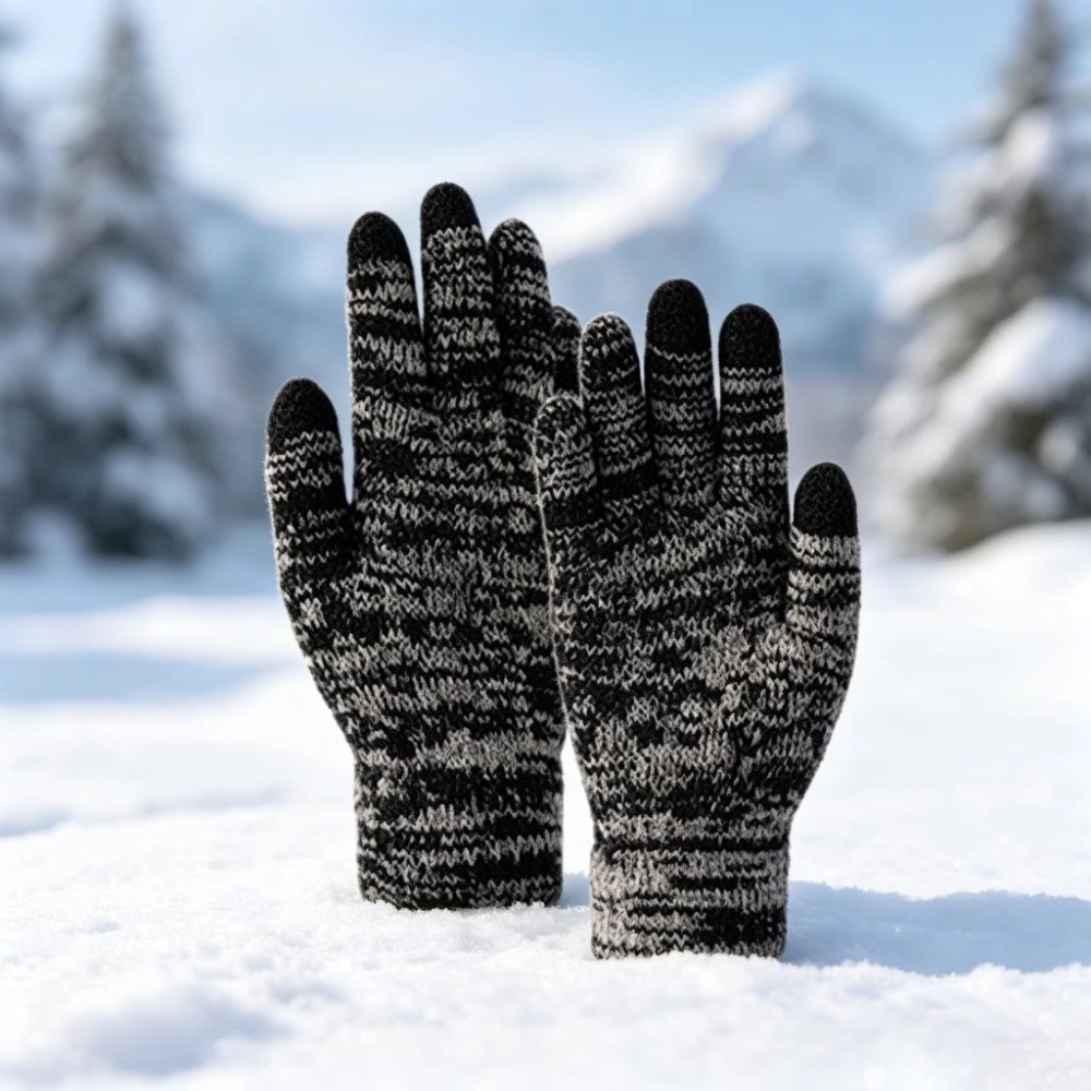 Комплект из 2 предметов: модны – обзор и цена Knit Glove Touch Screen