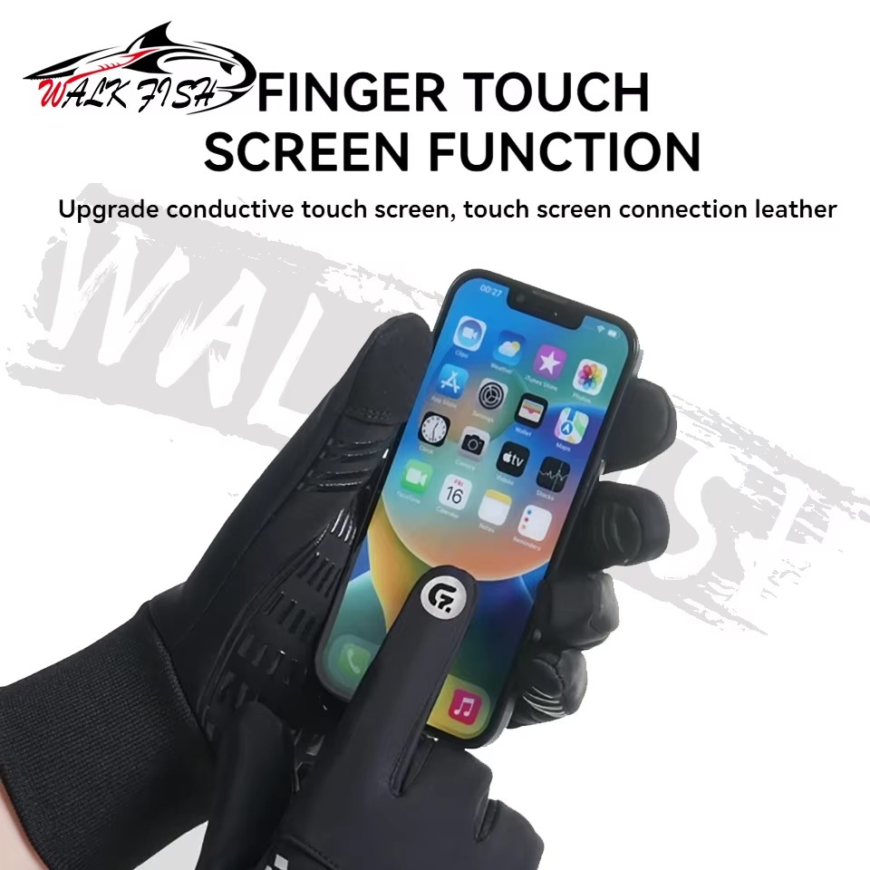 Перчатки для рыбалки WALK FISH – обзор и цена Knit Glove Touch Screen