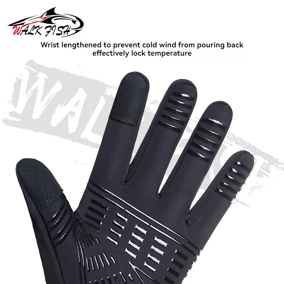 Перчатки для рыбалки WALK FISH – обзор и цена Knit Glove Touch Screen