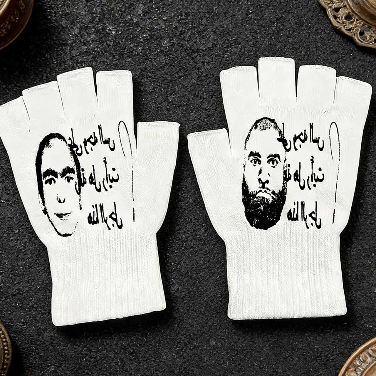 Перчатки без пальцев с принтом – обзор и цена Knit Glove Touch Screen