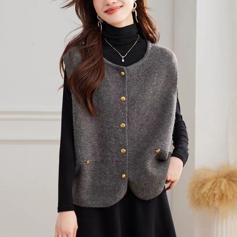 Женский вязаный жилет, однотон – обзор и цена Winter Clothing Offer